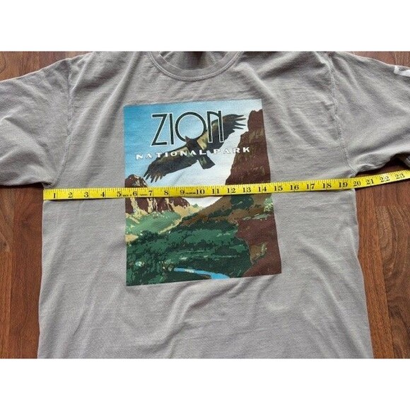 Zion National‎ Park T-Shirt MED Comfort Wash Eagle Mountains Mens Womens - Picture 6 of 10